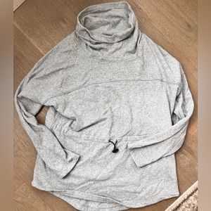 Gray cinched hoodie